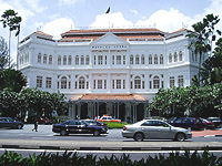 Enjoy romantic evening at Glorious Raffles with a Singapore Sling at the Long Bar and a candle - light dinner in the Courtyard